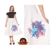 Unicorn hand-painted skirt
